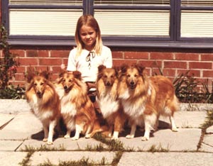 "Eva med sheltie"